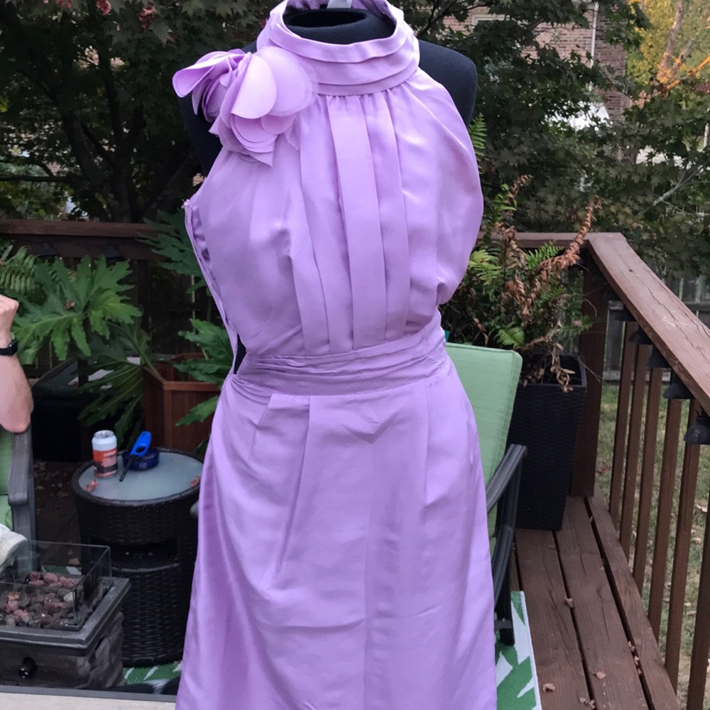 Silk J Crew halter dress size 6